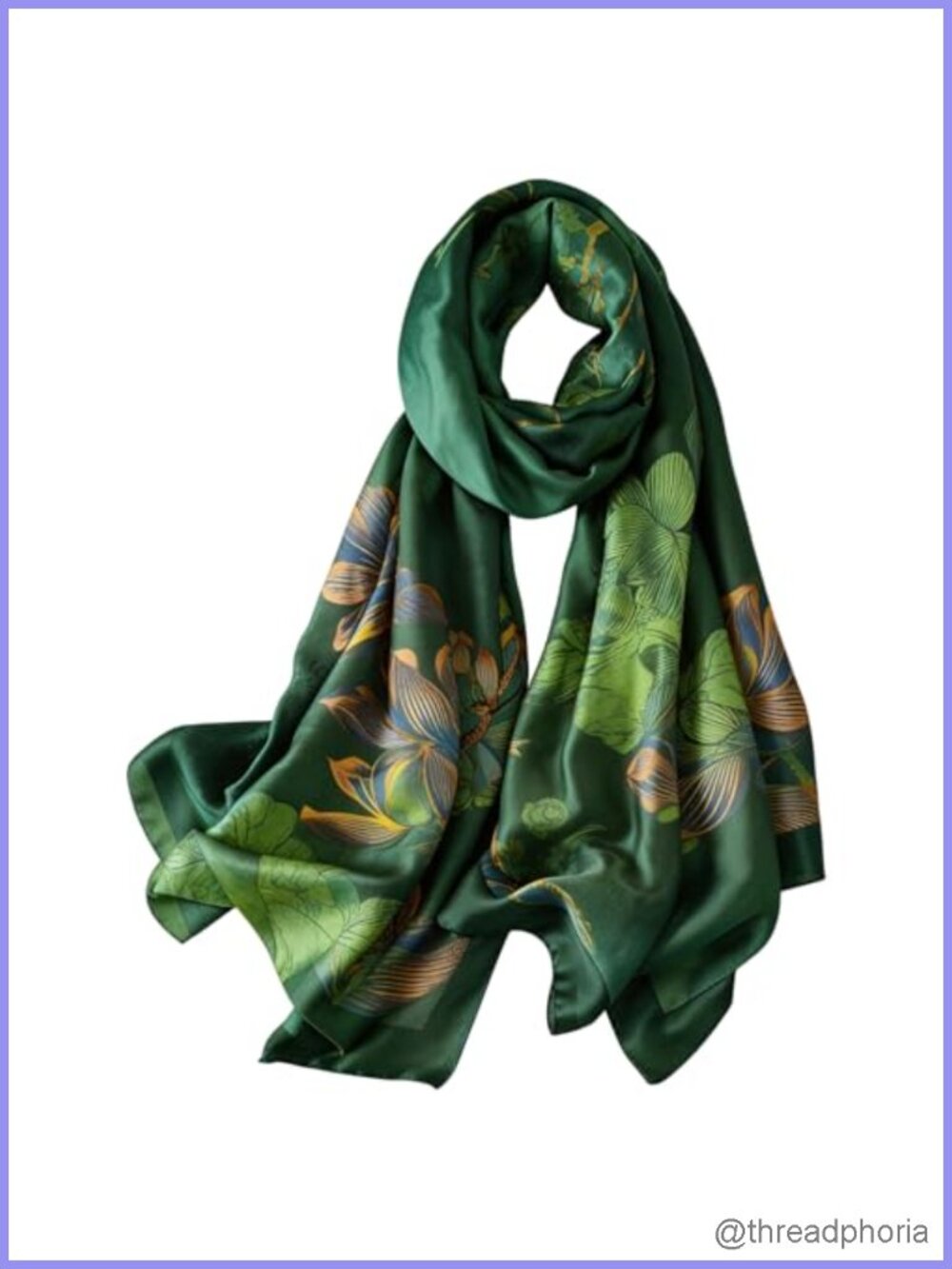 Large Silk Feeling Shawl Scarf Women Lightweight Satin Wrap Neck Scarf